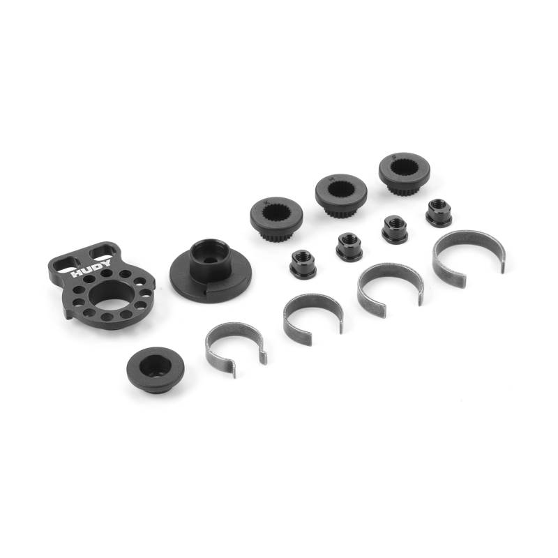 HUDY ALU ADJUSTABLE SERVO SAVER 1/12 - SET - HUDY - 293351 HUDY ALU ADJUSTABLE SERVO SAVER 1/12 - SET - HUDY - 293351