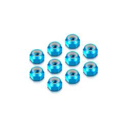 TUERCA ALU M4 - AZUL (10) - HUDY - 296540-B