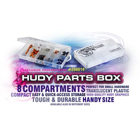 CAJA DE PIEZAS - 8 COMPARTIMENTOS - HUDY - 298014