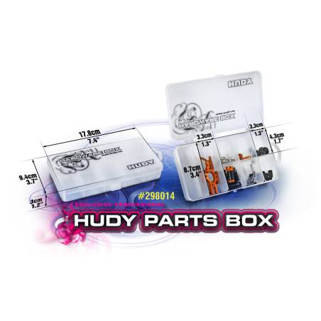 CAJA DE PIEZAS - 8 COMPARTIMENTOS - HUDY - 298014