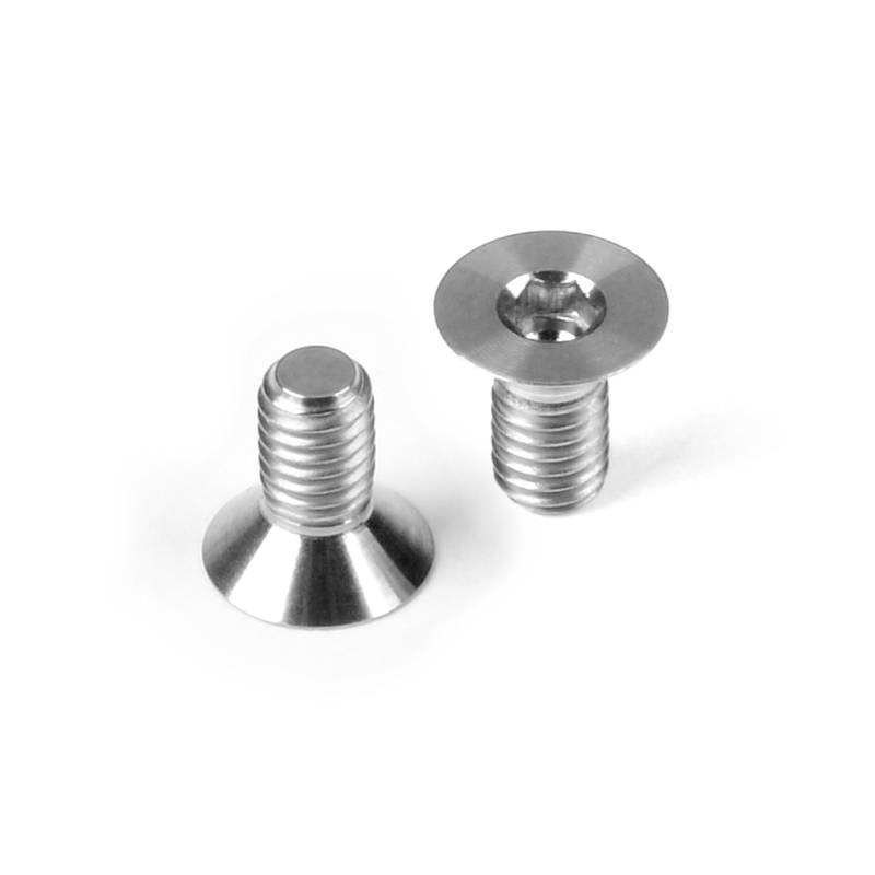 TITANIUM FLAT HEAD SCREW M3x6 (10) - HUDY - 903306-T TITANIUM FLAT HEAD SCREW M3x6 (10) - HUDY - 903306-T