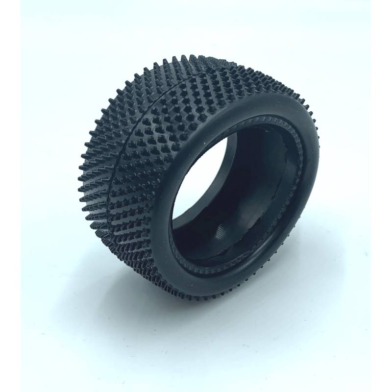 Pair of 1/10 Tyres Minipin Hard rear - HOT RACE Pair of 1/10 Tyres Minipin Hard rear - HOT RACE