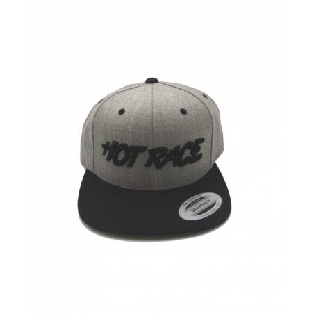 GORRA PLANA HOTRACE GRIS/NEGRO - HR010-0201