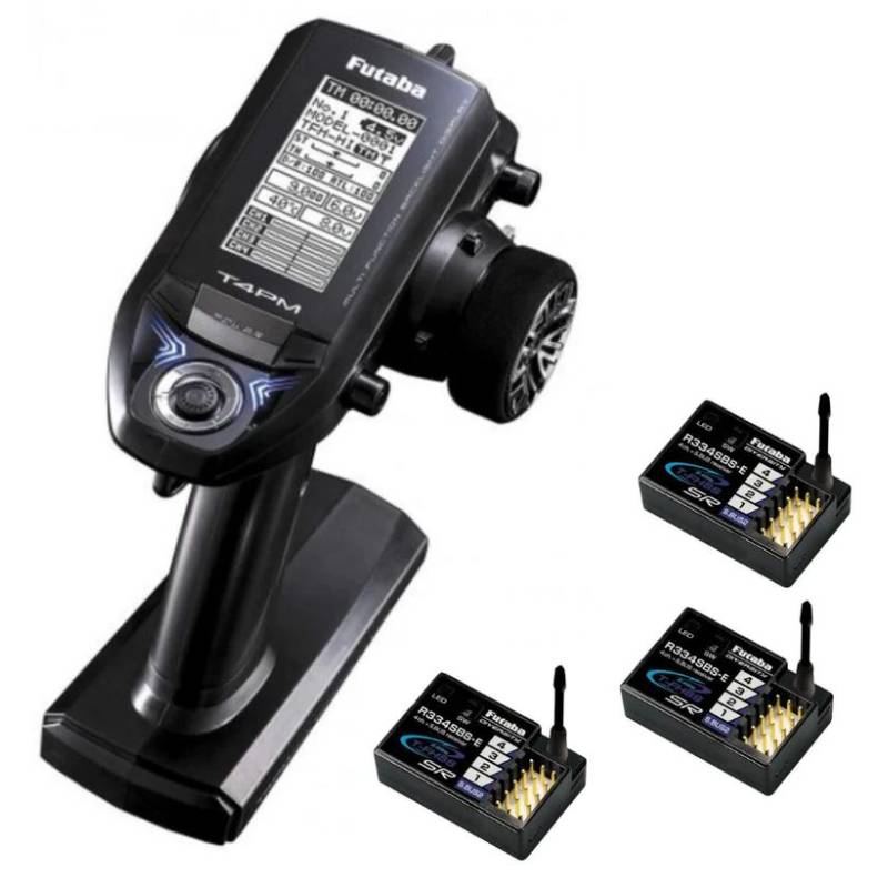 Futaba 4PM PLUS Radio + 3 x R334SBS-E receiver - FUTABA - 01000074-C2