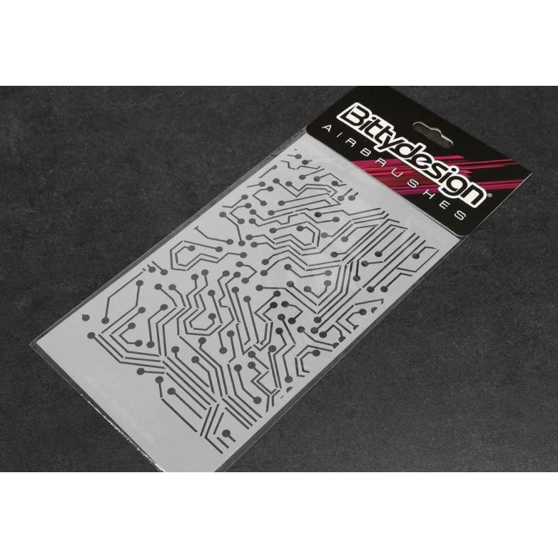 Vinyl stencil - Electronic Circuit - BITTYDESIGN - BDSTC-013 Vinyl stencil - Electronic Circuit - BITTYDESIGN - BDSTC-013