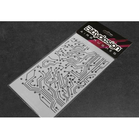 Vinyl stencil - Electronic Circuit - BITTYDESIGN - BDSTC-013