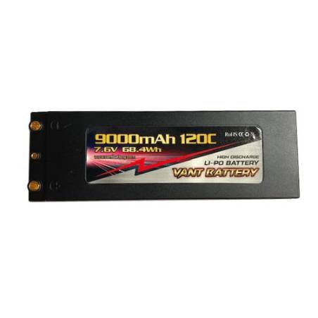 Lipo battery 7.6V 120C 9000mah 2S Stick PK4 - VANT - V0203