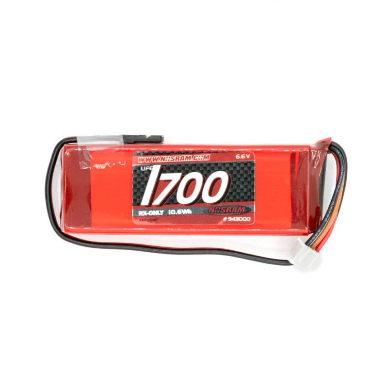LiFePo 1700mAh RX-Pack 2/3A Straight - 6.6V - NOSRAM - 943000
