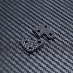 Carbon Fibre Steering Knuckle Plate 2 (Short) for Mayako MX8 (-22)