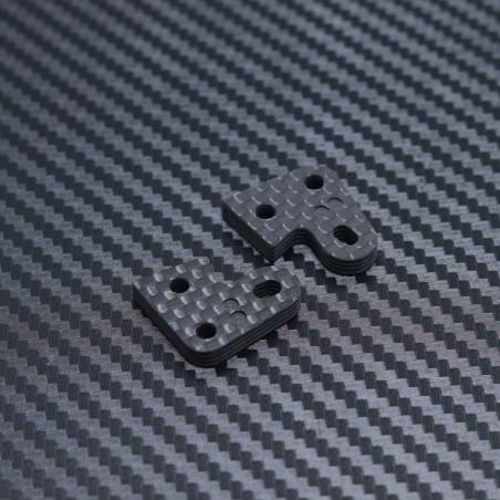 Carbon Fibre Steering Knuckle Plate 2 (Short) for Mayako MX8 (-22)