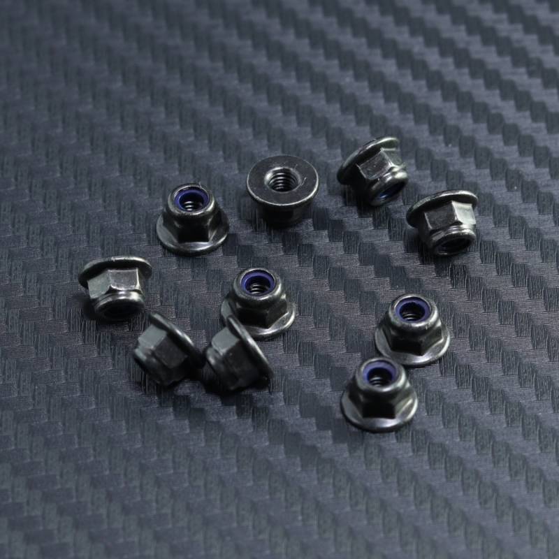 5.5mm Flanged M3 Nyloc (10pcs) 5.5mm Flanged M3 Nyloc (10pcs)