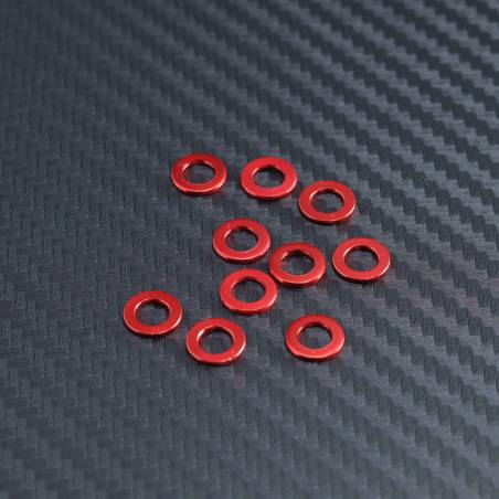 ARANDELA DE MANGUETA DE DIRECCIÓN ROJA 4.5X8X1MM - MYH0049