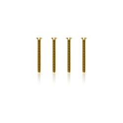 M3x30mm Countersink Gold Plated Screws (6 pcs)