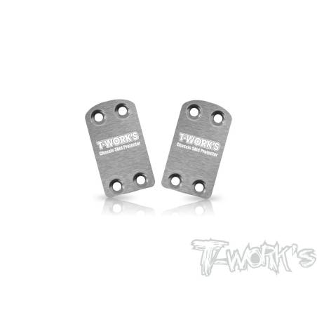 Stainless Steel Rear Chassis Skid Protector (Associated RC10 B7) 2pcs