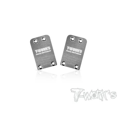 Placa Trasera Tworks Protectora Chasis Mugen MSB1 2ud- TW-TO-220-MSB1
