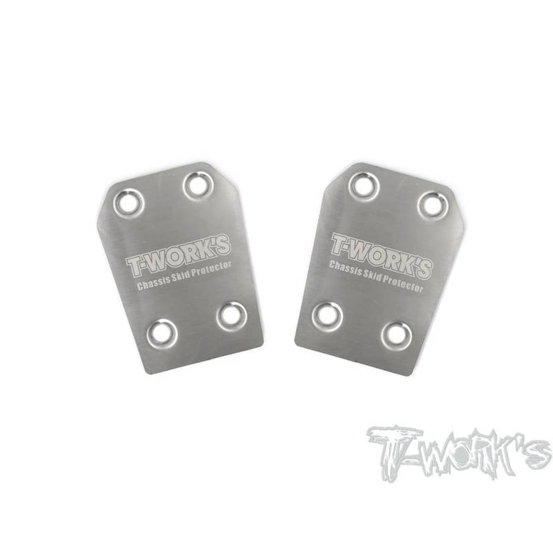 Rear Chassis Skid Protector (Associated RC8) 2pcs. - TO-220-RC8