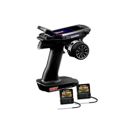 Sanwa M17 Radio + 2x RX-493i + Battery - SANWA - S101A32473A-C