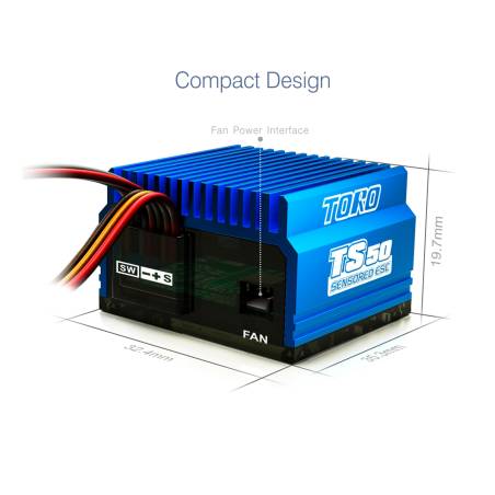 TORO TS50A 2S LIPO SENSORED ESC - SKYRC - SK300060-01