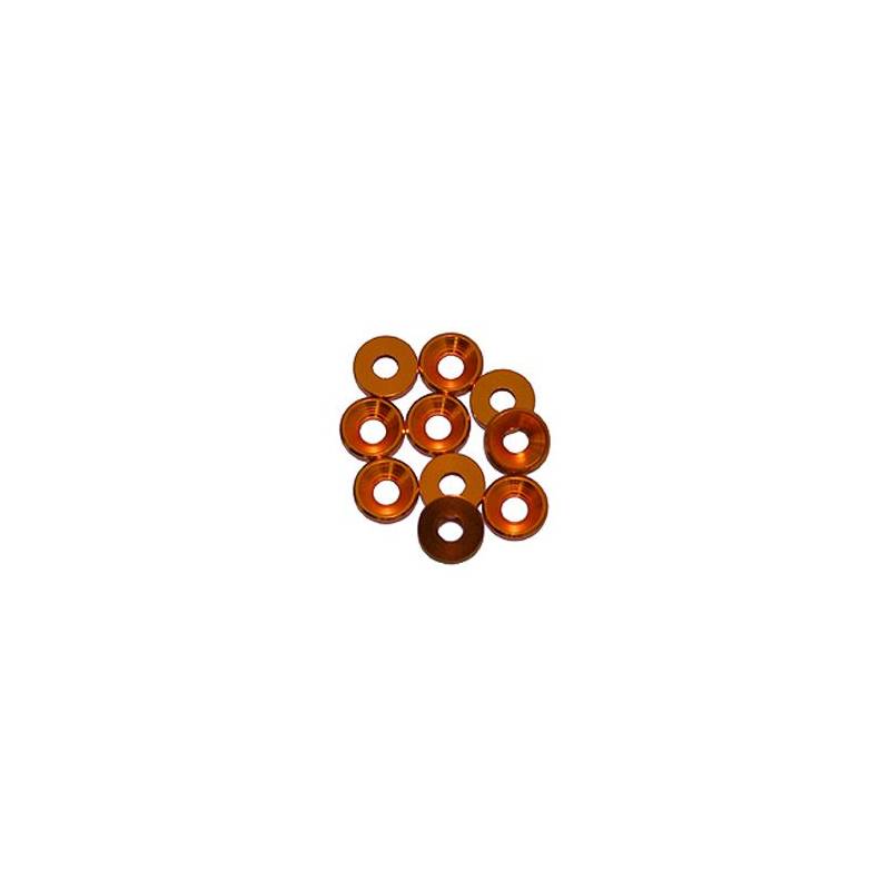 ARANDELA ALU. CONICA M3 NARANJA (10u.) ULTIMATE - UR1501-G ARANDELA ALU. CONICA M3 NARANJA (10u.) ULTIMATE - UR1501-G