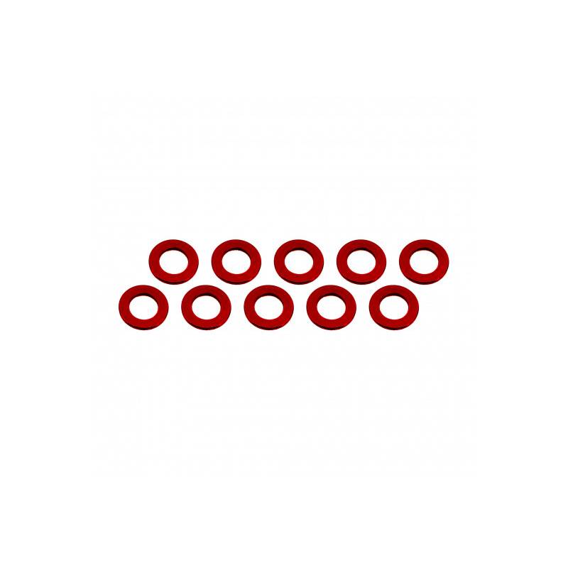 ALUMINUM SHIM (3x6x0.5mm) RED (10pcs) - UR1504-R - ULTIMATE ALUMINUM SHIM (3x6x0.5mm) RED (10pcs) - UR1504-R - ULTIMATE
