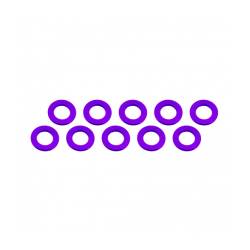 ARANDELAS ALUMINIO (3x6x0.5mm) PURPURA (10u.) ULTIMATE - UR1504-P