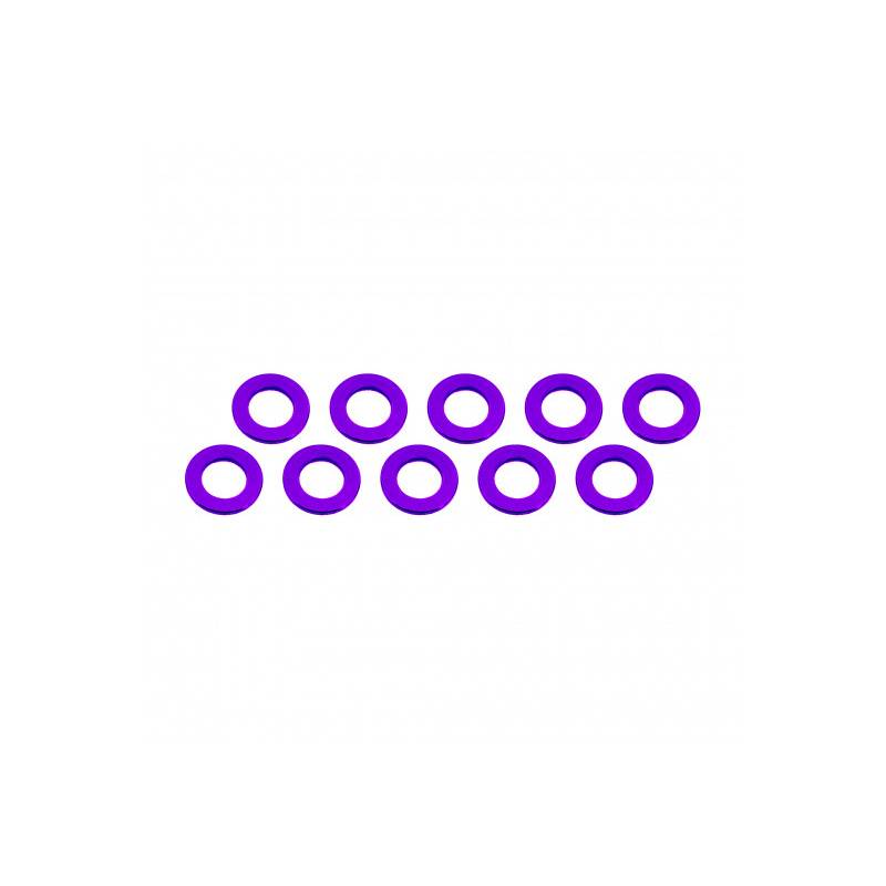 ALUMINUM SHIM (3x6x0.5mm) PURPLE (10pcs) - UR1504-P - ULTIMATE ALUMINUM SHIM (3x6x0.5mm) PURPLE (10pcs) - UR1504-P - ULTIMATE