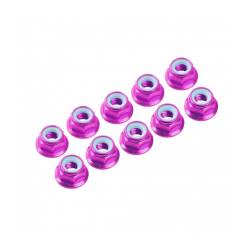 AUTOBLOCANTE ALU. M4 FLANGED ROSA (10u.) ULTIMATE - UR1513-PK