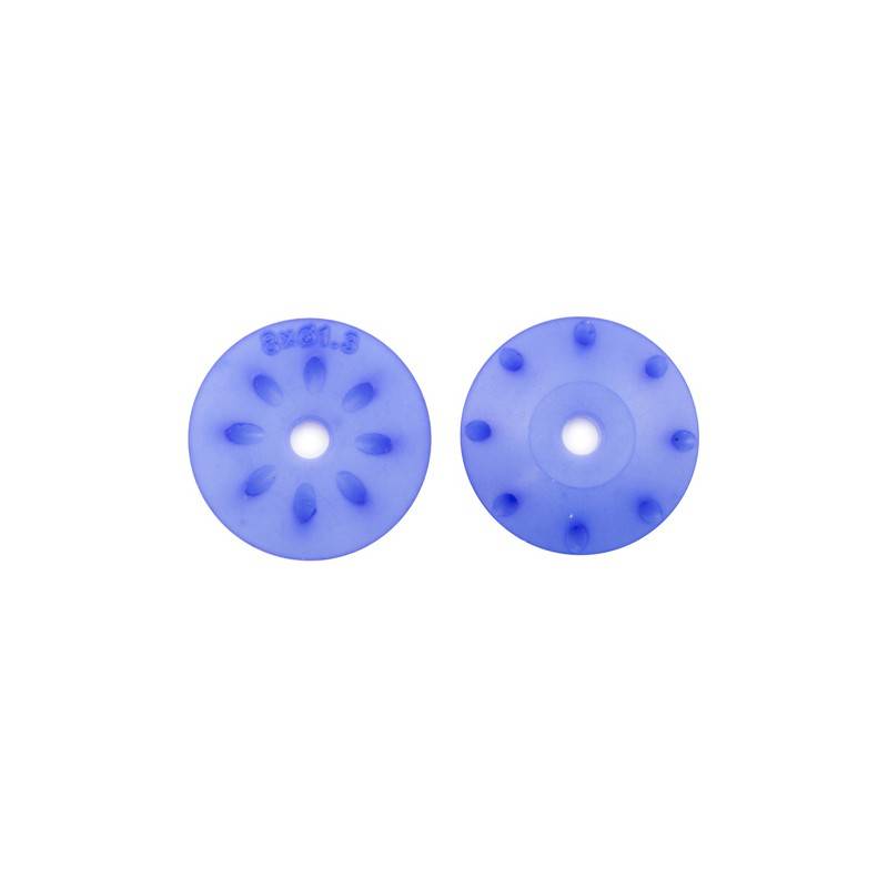 PISTONES AMORTIGUADOR CONICOS 16mm AZULES (8x1.3mm) (2u.) - UR1712