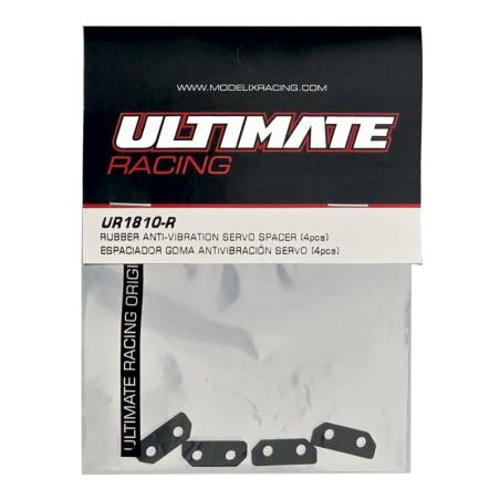 RUBBER ANTI-VIBRATION SERVO SPACER (4pcs) - ULTIMATE - UR1810-R