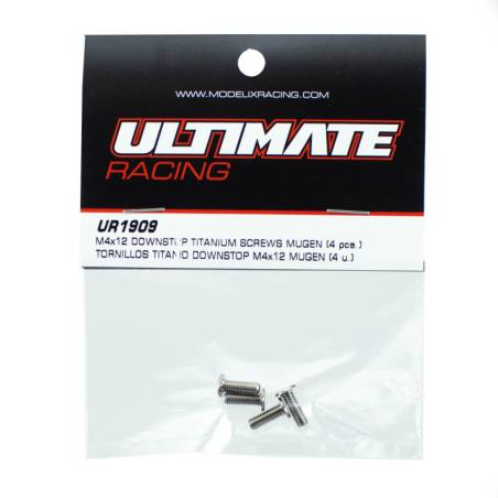 ULTIMATE M4x12 DOWNSTOP TITANIUM SCREWS (4 pcs.) - ULTIMATE - UR1909