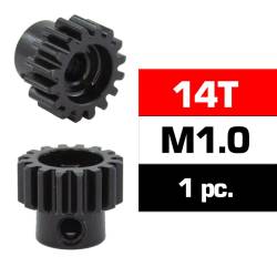 PIÑON M1.0 -14T - ACERO HSS - DIAMETRO 5.0mm ULTIMATE - UR4310-14
