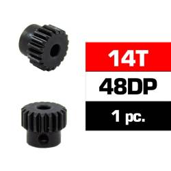 PIÑON 48DP - 14T - ACERO HSS - DIAMETRO 3.17mm ULTIMATE - UR4314-14
