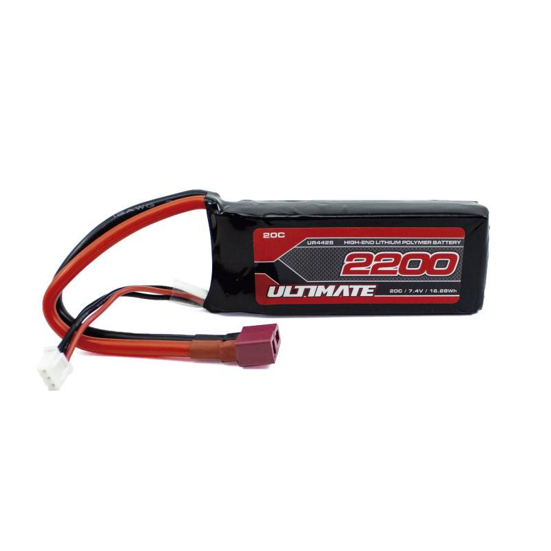 Lipo 7.4v. 2200mAh 20C SOFT CASE MINI PACK T-DEAN - ULTIMATE - UR4428 Lipo 7.4v. 2200mAh 20C SOFT CASE MINI PACK T-DEAN - ULTIMATE - UR4428