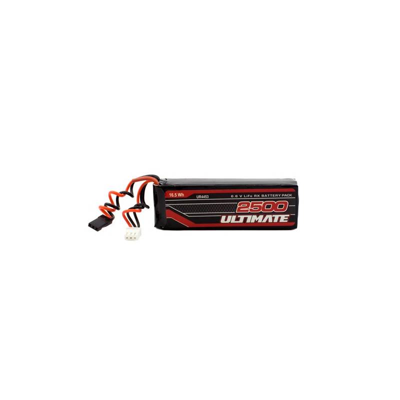 ULTIMATE 6.6v. 2500mAh LiFe FLAT RECEIVER BATTERY PACK JR - UR4453 - ULTIMATE 6.6v. 2500mAh LiFe FLAT RECEIVER BATTERY PACK JR - UR4453 -
