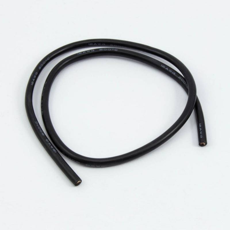 CABLE SILICONA NEGRO 12awg (50cm) - UR46210