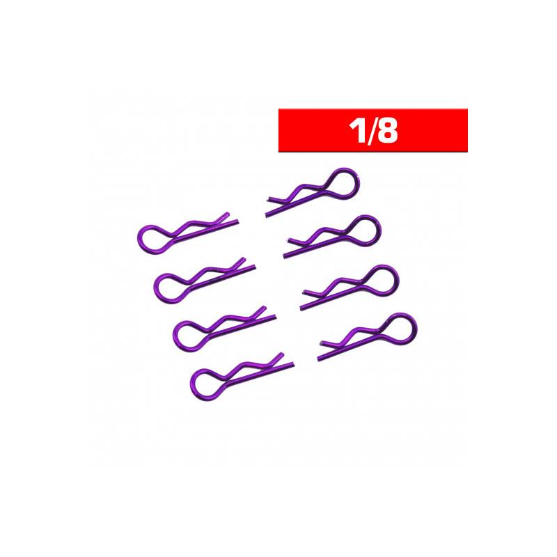 Body Clips 1/8 Purple (x8) - UR6412-P - ULTIMATE Body Clips 1/8 Purple (x8) - UR6412-P - ULTIMATE