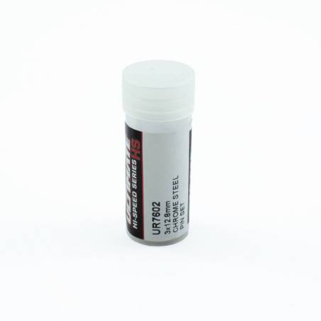 3x12.8 mm KIT PINS ACERO CROMADO (10u.) - UR7602