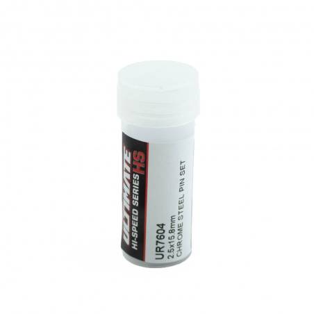 2.5x15.8 mm KIT PINS ACERO CROMADO (10u.) - UR7604