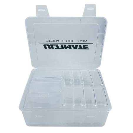 CAJA PLASTICO CON 3 SEPARADORES INT. GRANDES + 8 MEDIANAS - ULTIMATE
