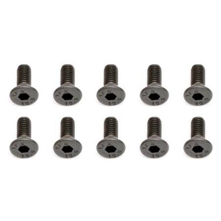 M3 X 8 FLAT HEAD HEX SCREW (10) - ASSOCIATED - 25201