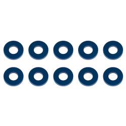 WASHERS 7.8 x 3.5 x 1.0mm BLUE ALU (10) - ASSOCIATED - 31388