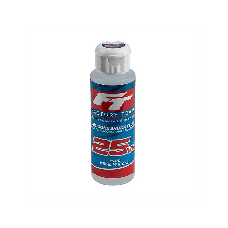FT SILICONE SHOCK 25WT (275cSt) 4oz/118ml - ASSOCIATED - 5470 FT SILICONE SHOCK 25WT (275cSt) 4oz/118ml - ASSOCIATED - 5470