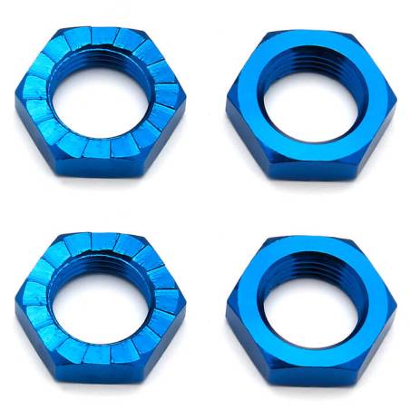 TUERCAS RUEDAS RC8B3.1/RC8B3.2 17MM AZUL - ASSOCIATED - AS81082
