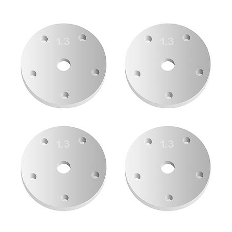 16MM PISTONS 5 x 1.3MM FLAT  - TEAM ASSOCIATED - AS81201