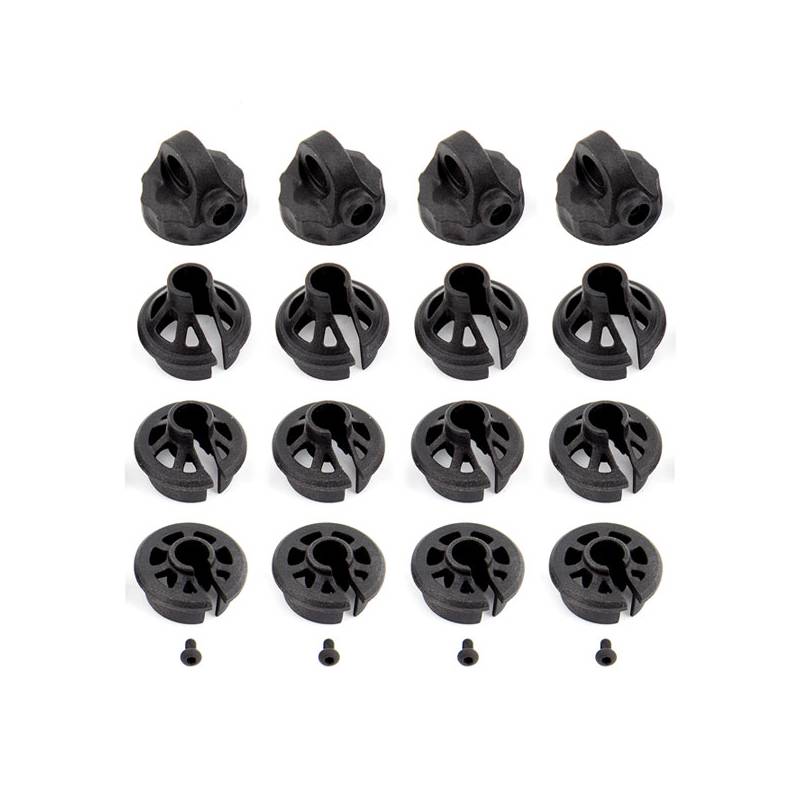 B6.1/B74 SHOCK CAPS AND SPRING CUPS - ASSOCIATED - 91814 B6.1/B74 SHOCK CAPS AND SPRING CUPS - ASSOCIATED - 91814
