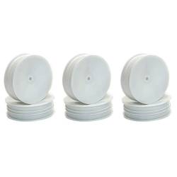 LLANTA DELANTERA BUGGY 1/10 2WD SLIM BLANCA - 3P - CENTRO - C0260W