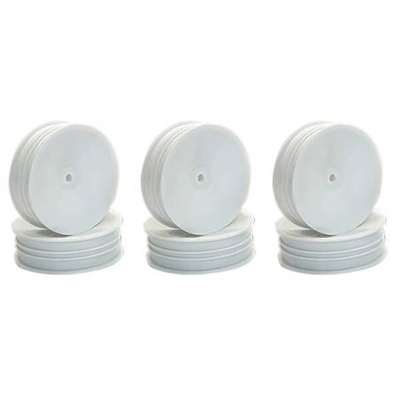 LLANTA DELANTERA BUGGY 1/10 2WD SLIM BLANCA - 3P - CENTRO - C0260W