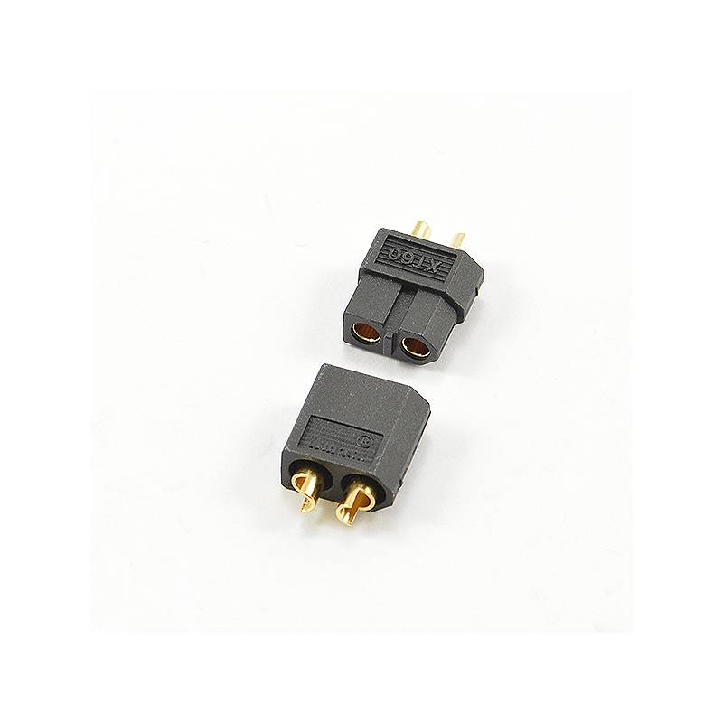 CONECTOR XT-60 NEGRO (MACHO/HEMBRA) - CENTRO - C0350