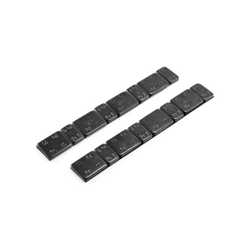 CONTRAPESOS NEGROS CON ADHESIVO DE 5G/10G X 2 TIRAS - CENTRO - C0504