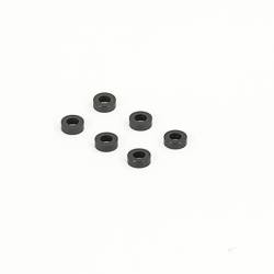 BLACK M3 FLAT WASHER 5.75mm x 2.0mm (6) - CENTRO - C0635-4